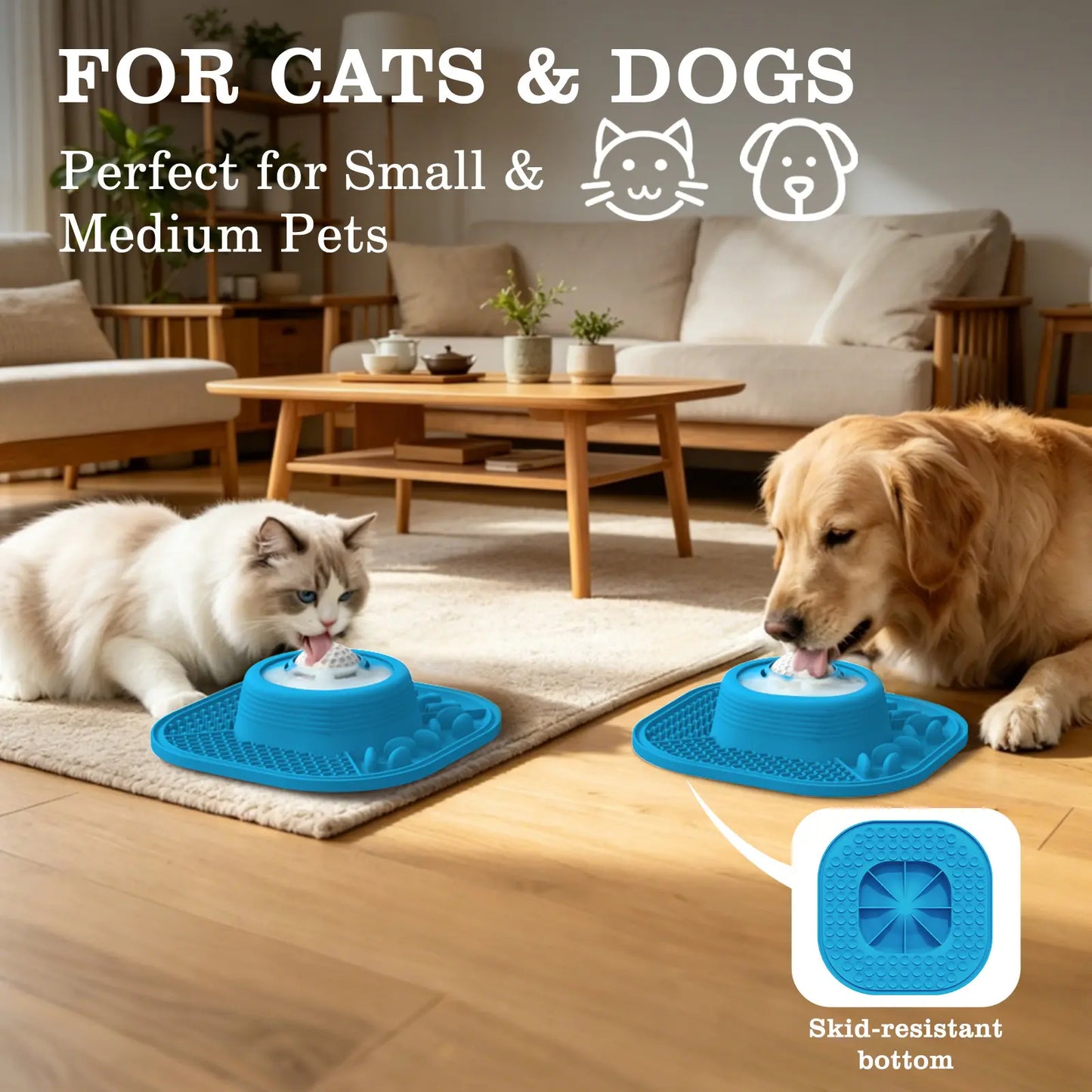 Pawlove Dog Slow Feeder Bowl - Anti-Slip Ball-In Design, 3/4 Cup Capacity Neater Feeder, Food-Grade, Ball Movement Curbs Splash Mess, Prevents Spill, Dishwasher Safe for Liquid Treats, Bone Broth, Anxiety Relief, Post-Op Use | Pet Supplies, Licking Bowl