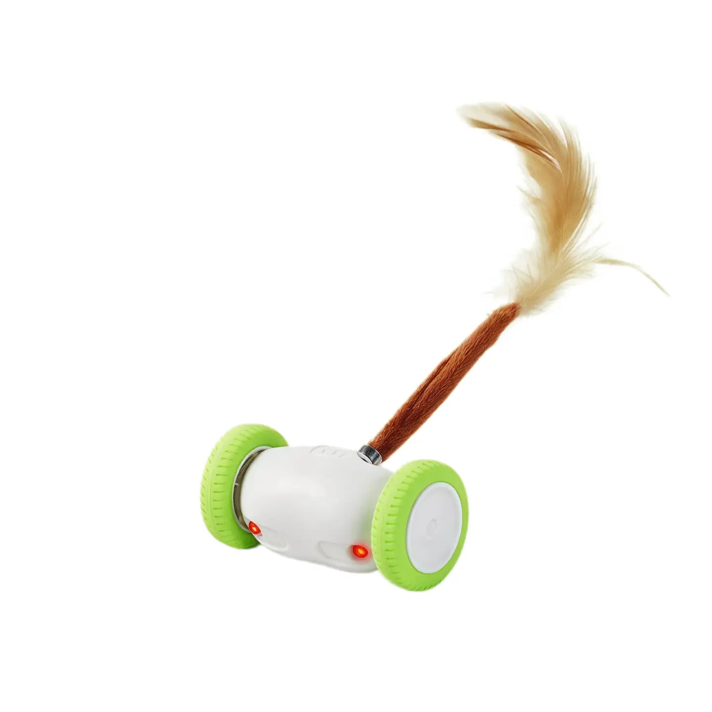 Auto-Steering Smart Cat Toy,Glowing Night-Play LED With,Fluttering Feather,180° Flip and Anti-Stuck Technology,Intelligent Path Routing,Touch-Activated Self-Moving Toy, Long Battery Life and Safe Textures,Suitable for All Cat Breeds and Ages, Led Lighting