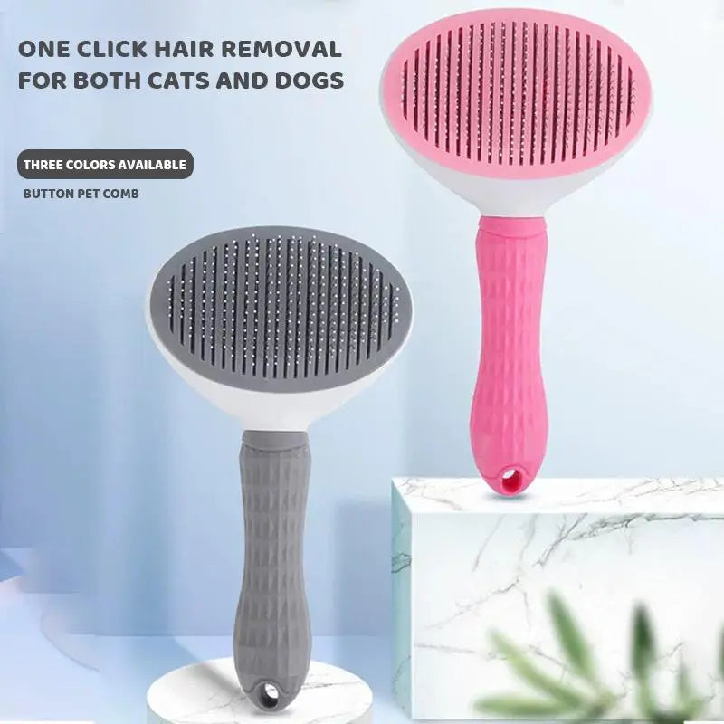 Cat Brush, Cat Comb，Cat Stuff，Dog Brush, Comb for Dogs，Pet Cleaning Accessory Pet Comb for Furry Pets. Suitable for Long Cats and Dogs. Removes Loose Hair and Reduces Shedding.Cat and Dog Deshedding Brush Cat Stuff Pet Tools，Fur Brush Outdoorfun