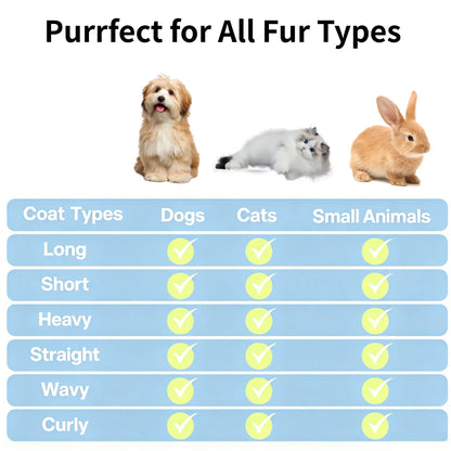 Fresh Fur 2-in-1 Pet Steam Brush and Spray Hair Removal Comb for Cats and Dogs - Deshedding and Grooming Tool