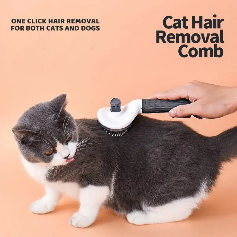 Cat Brush, Cat Comb，Cat Stuff，Dog Brush, Comb for Dogs，Pet Cleaning Accessory Pet Comb for Furry Pets. Suitable for Long Cats and Dogs. Removes Loose Hair and Reduces Shedding.Cat and Dog Deshedding Brush Cat Stuff Pet Tools，Fur Brush Outdoorfun