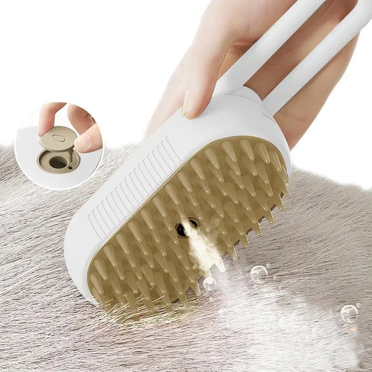 Pet Steam Brush,Cat & Dog Hair Remover, Adjustable Pet Hair Remover,Pet Steamy Mist,Steam Pet Brush for Pet Hair 4-IN-1 Steamy Cat Brush Grooming Comb for Dogs Steam Brush for Cats Remove Flying Fur Steam Advanced Pet Hair Removal Comb Pet Pal Brush