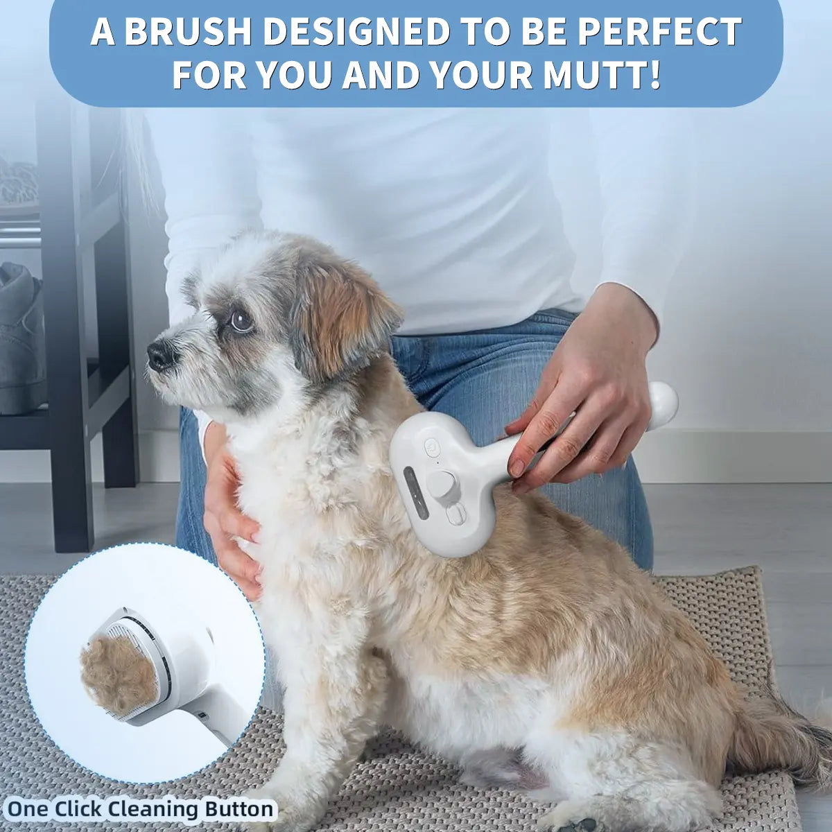 Catpick Pet Spray Hair Removal Comb, One Button Hair Removal Comb, Spray Odor Removal, Cat Brush, Dog Beauty Brush